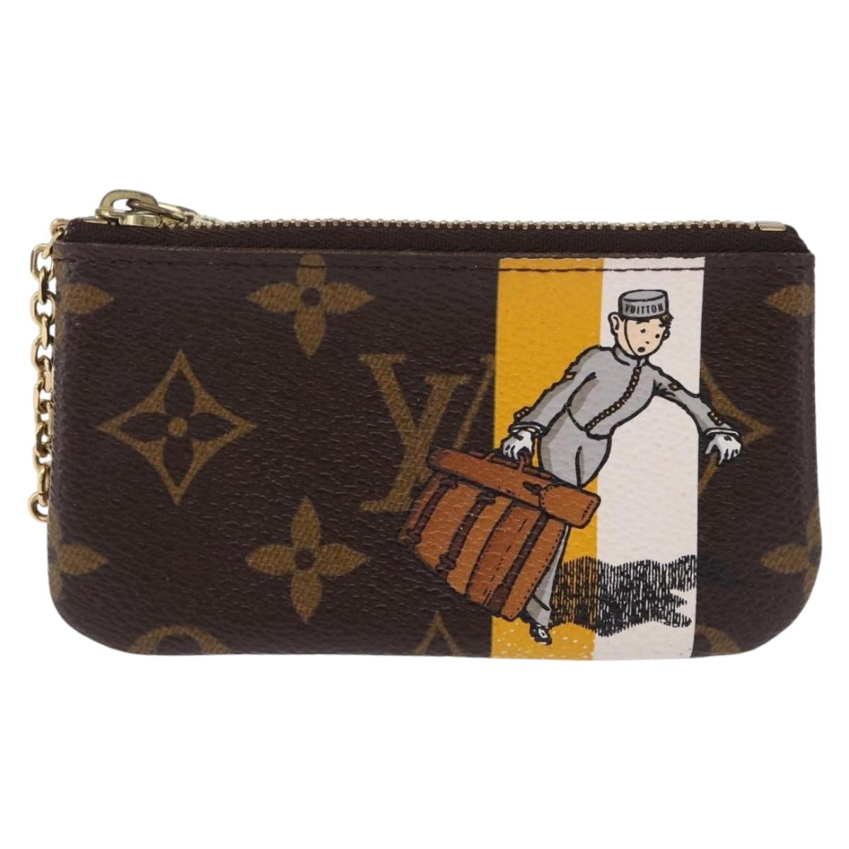 LOUIS VUITTON Monogram Groom Pochette Cles Coin Purse Jaune M60033 Auth ar14221A