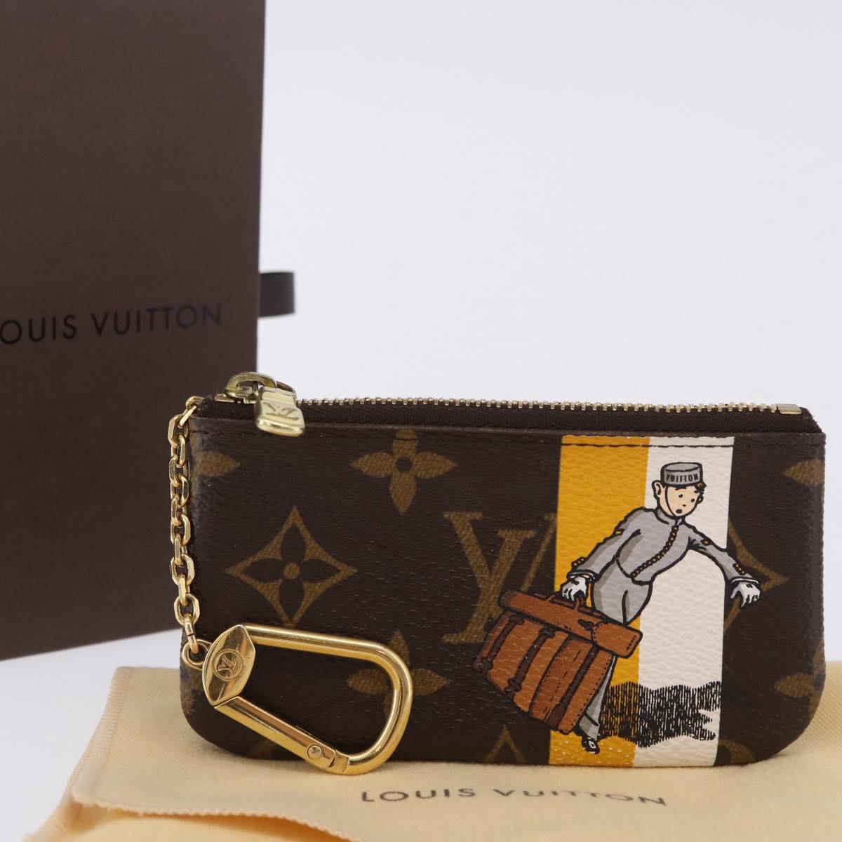 LOUIS VUITTON Monogram Groom Pochette Cles Coin Purse Jaune M60033 Auth ar14221A