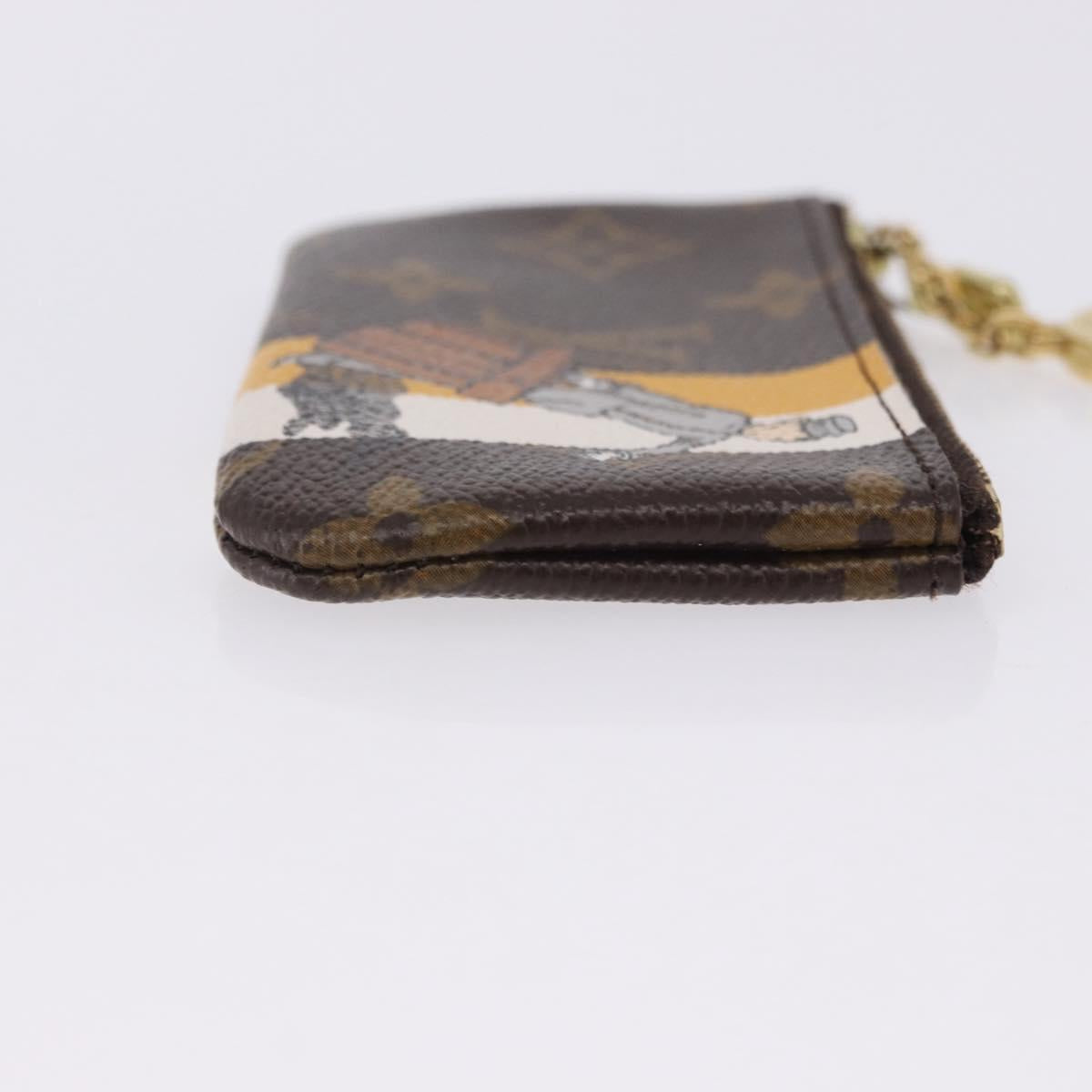 LOUIS VUITTON Monogram Groom Pochette Cles Coin Purse Jaune M60033 Auth ar14221A