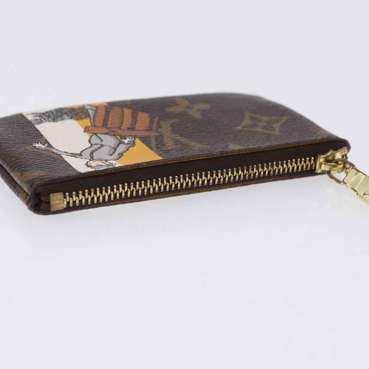 LOUIS VUITTON Monogram Groom Pochette Cles Coin Purse Jaune M60033 Auth ar14221A