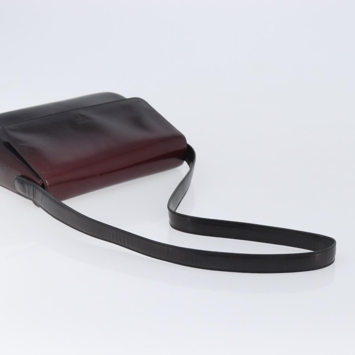 PRADA Shoulder Bag Patent Bordeaux Auth ar14223