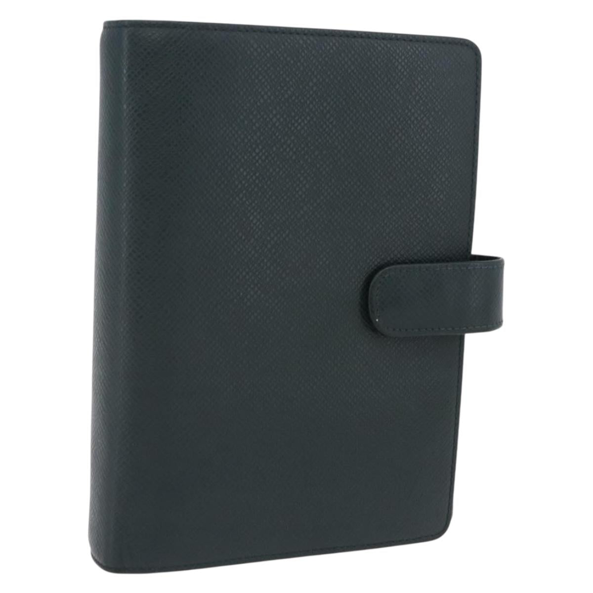 LOUIS VUITTON Taiga Agenda MM Day Planner Cover Epicea R20403 LV Auth ar14231