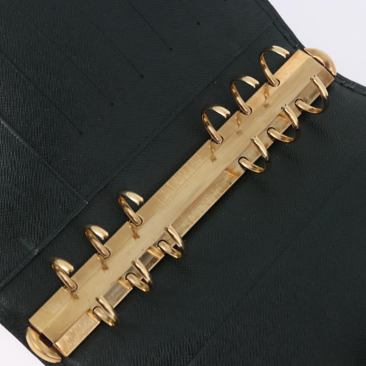 LOUIS VUITTON Taiga Agenda MM Day Planner Cover Epicea R20403 LV Auth ar14231