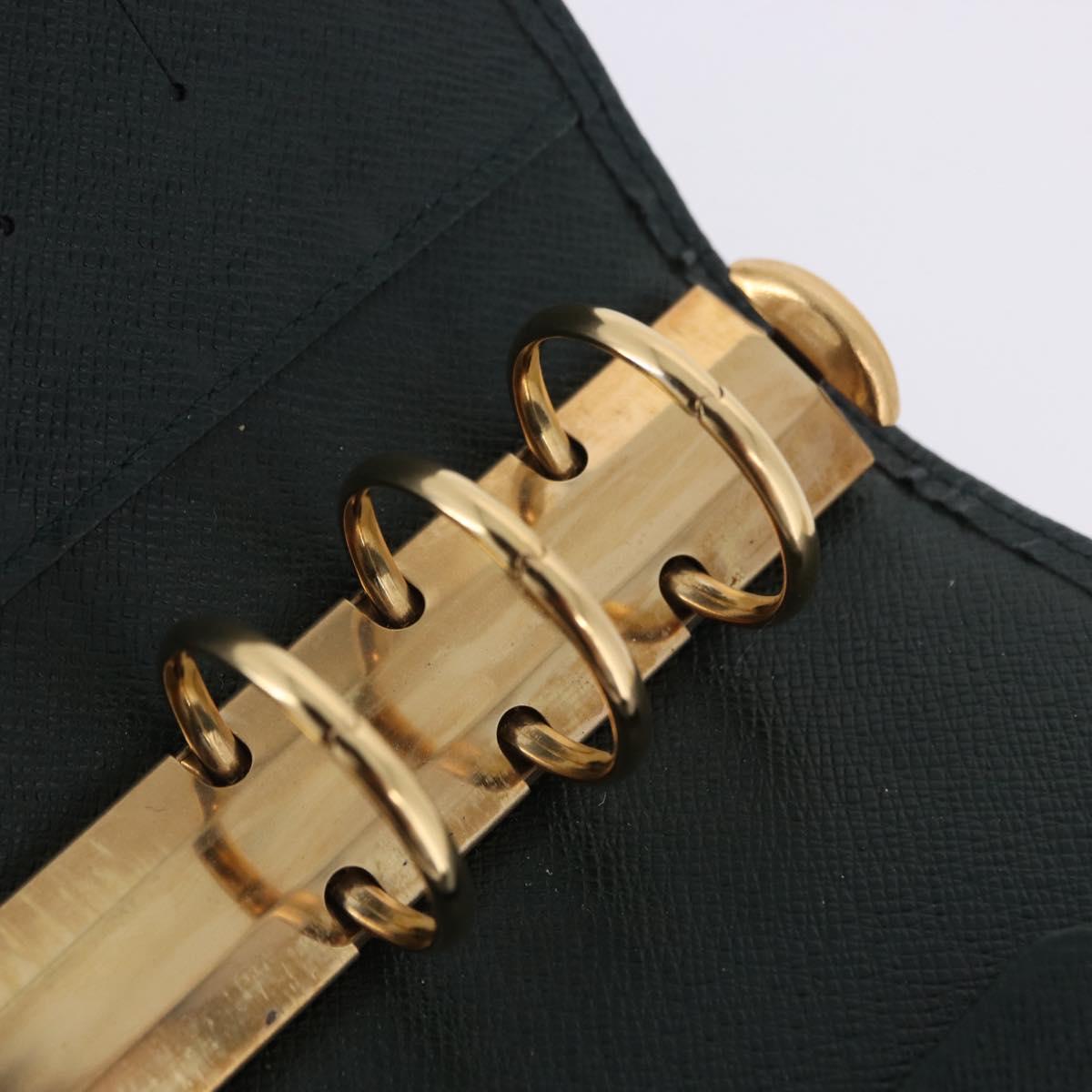LOUIS VUITTON Taiga Agenda MM Day Planner Cover Epicea R20403 LV Auth ar14231