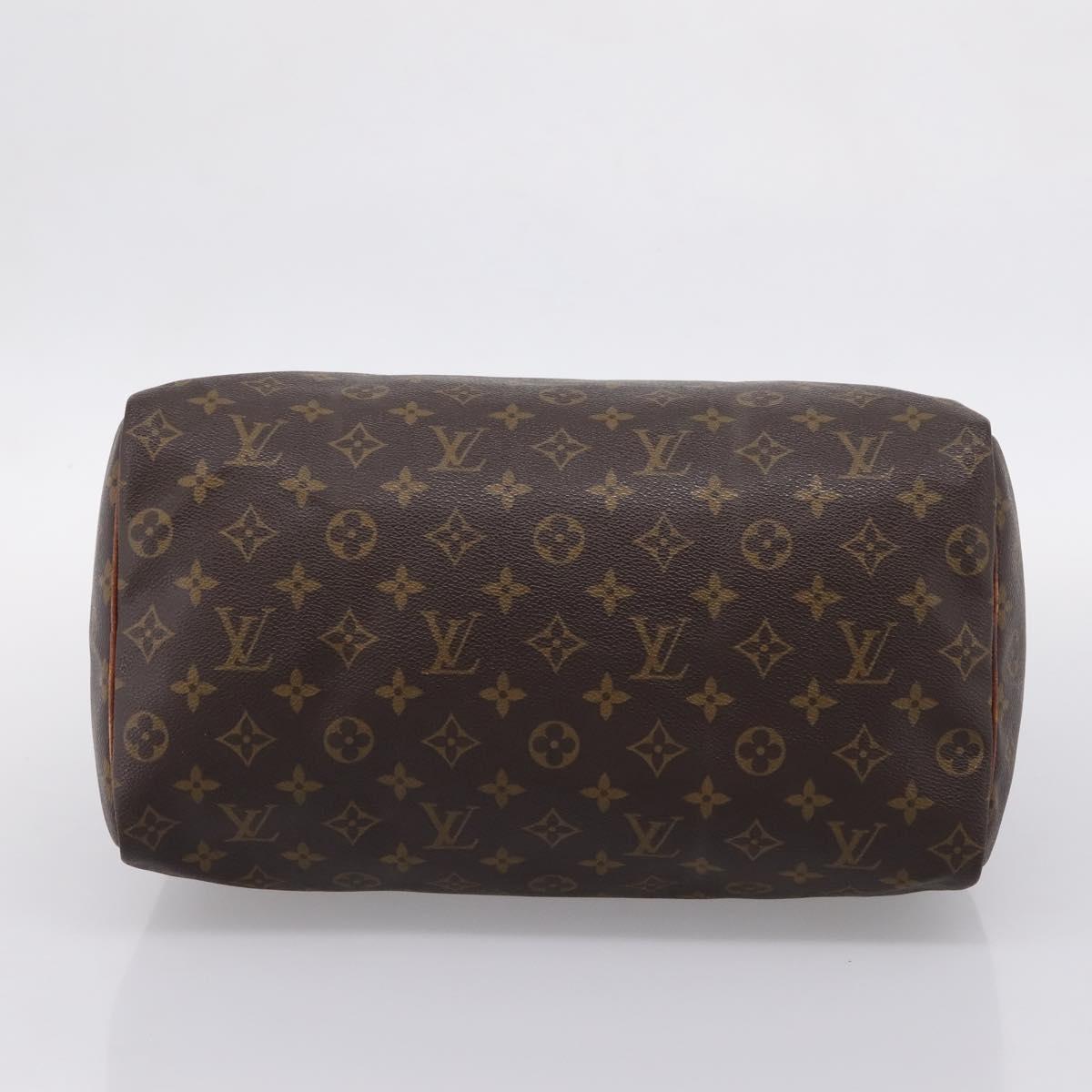 LOUIS VUITTON Monogram Speedy 35 Hand Bag M41524 LV Auth ar14247