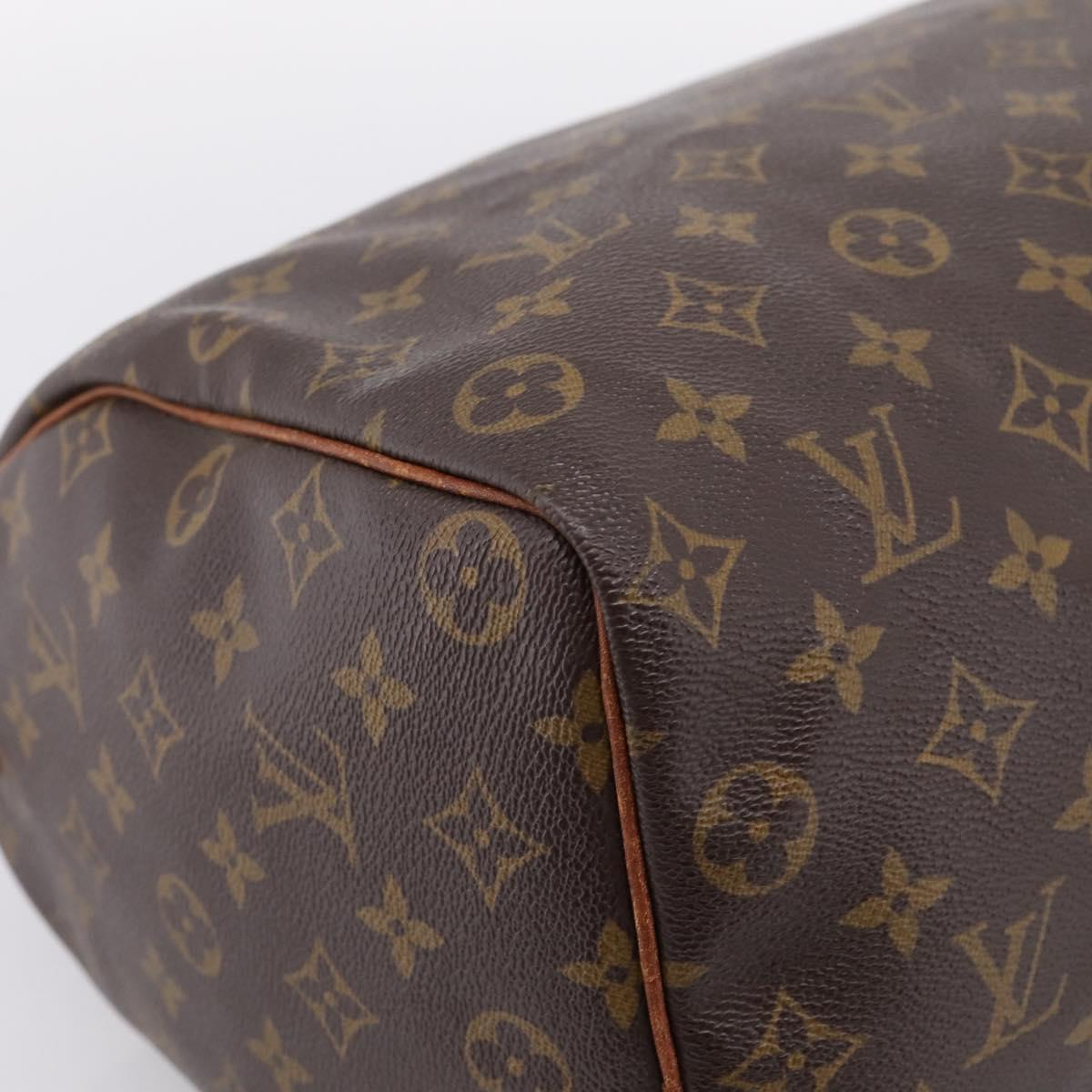LOUIS VUITTON Monogram Speedy 35 Hand Bag M41524 LV Auth ar14247