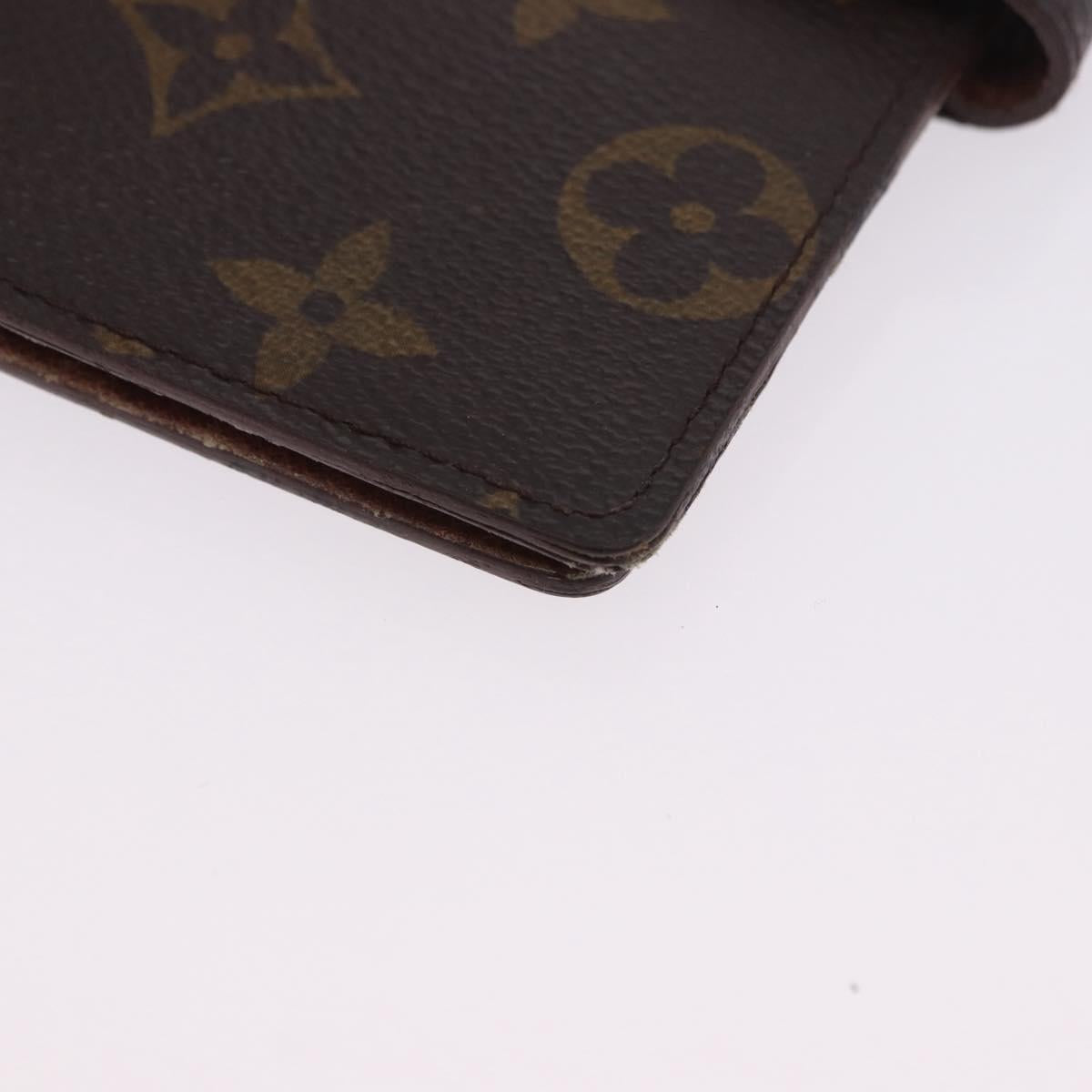 LOUIS VUITTON Monogram Agenda PM Day Planner Cover R20005 LV Auth ar14249