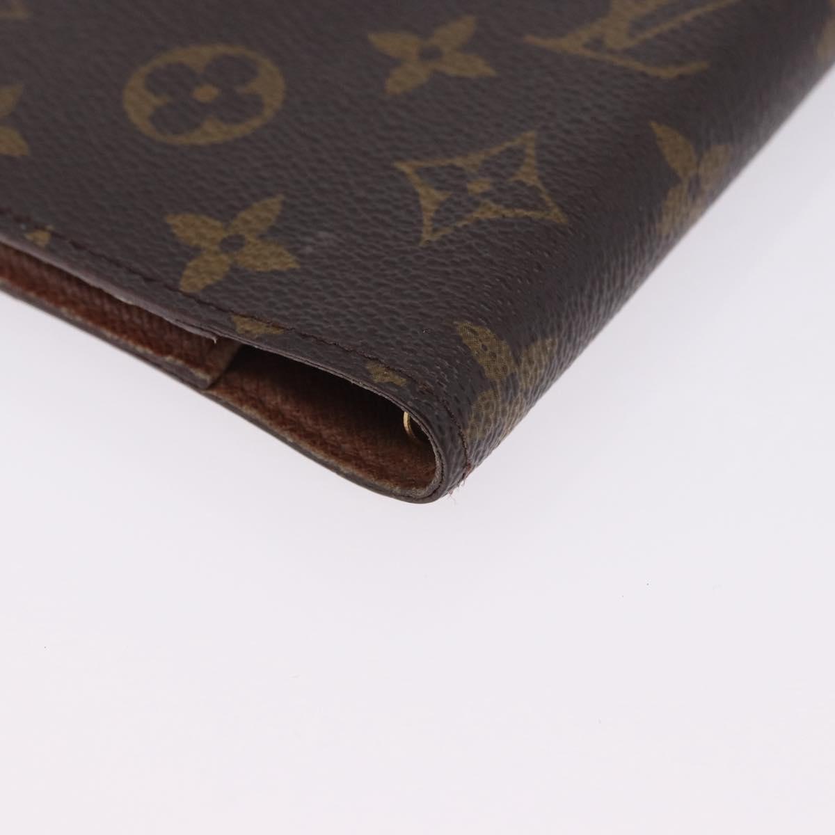 LOUIS VUITTON Monogram Agenda PM Day Planner Cover R20005 LV Auth ar14249