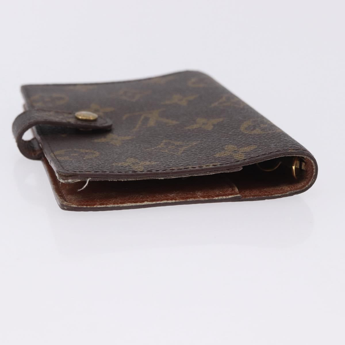 LOUIS VUITTON Monogram Agenda PM Day Planner Cover R20005 LV Auth ar14249