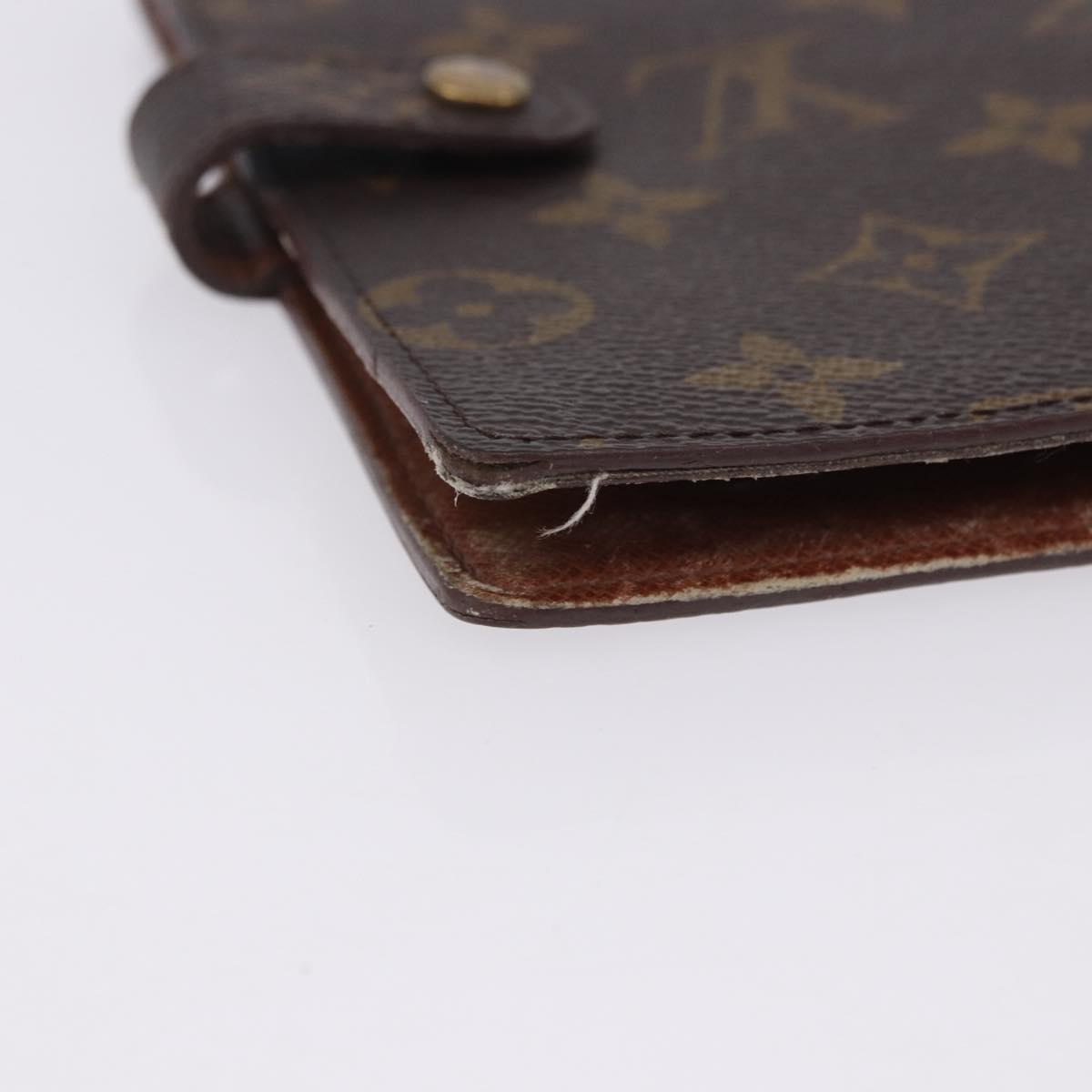 LOUIS VUITTON Monogram Agenda PM Day Planner Cover R20005 LV Auth ar14249