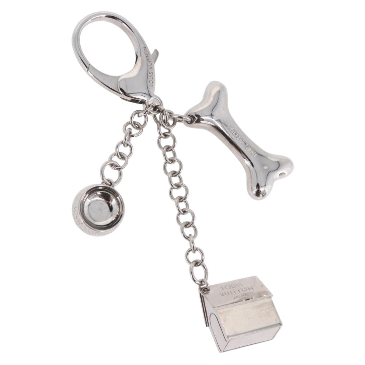 LOUIS VUITTON Bijoux Sack Baxter Charm Metal Silver M65178 LV Auth ar14252V