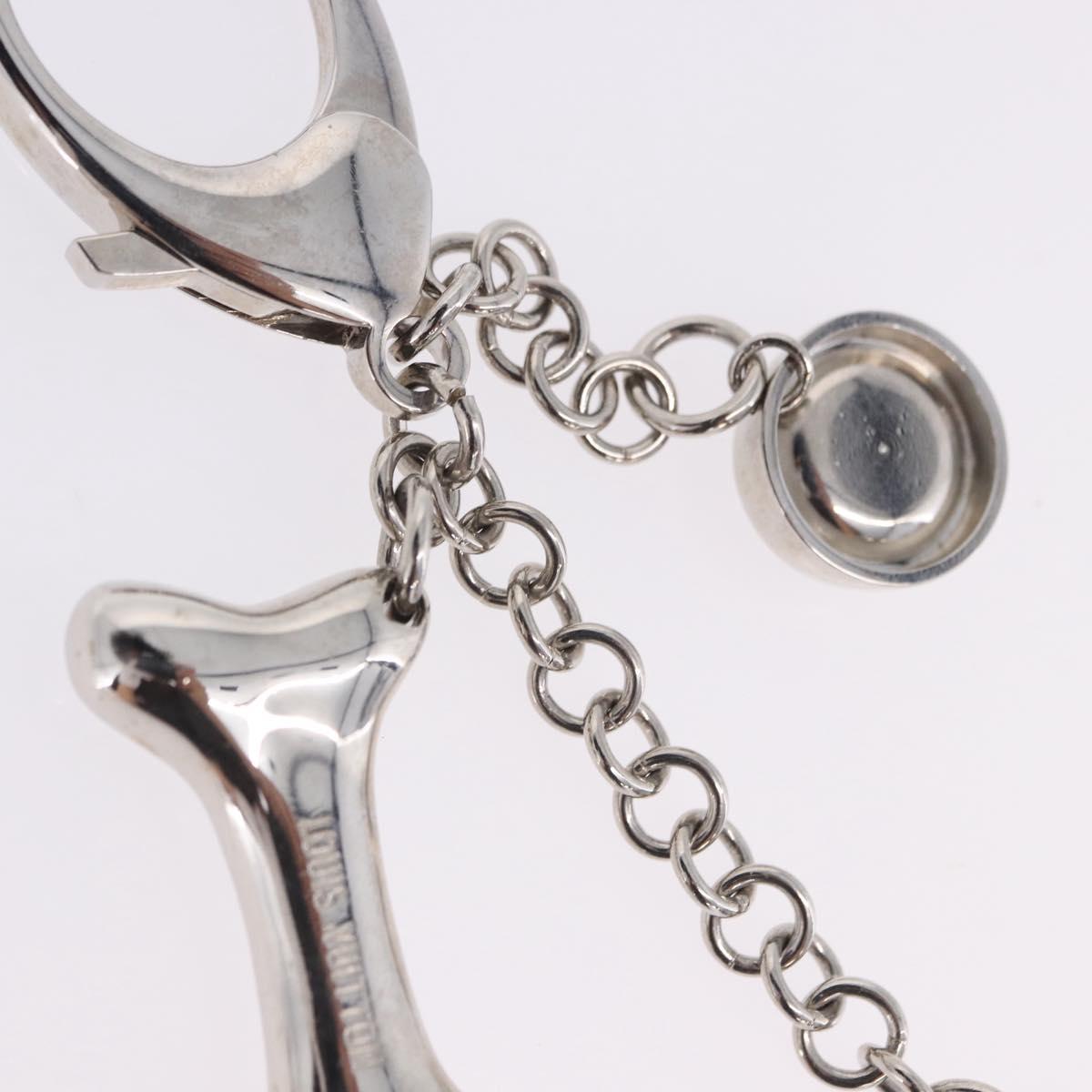 LOUIS VUITTON Bijoux Sack Baxter Charm Metal Silver M65178 LV Auth ar14252V