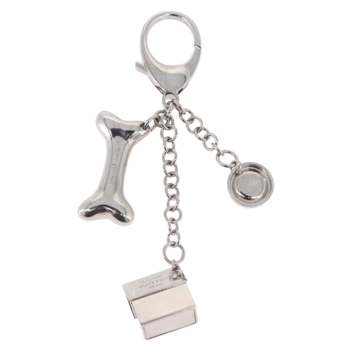 LOUIS VUITTON Bijoux Sack Baxter Charm Metal Silver M65178 LV Auth ar14252V