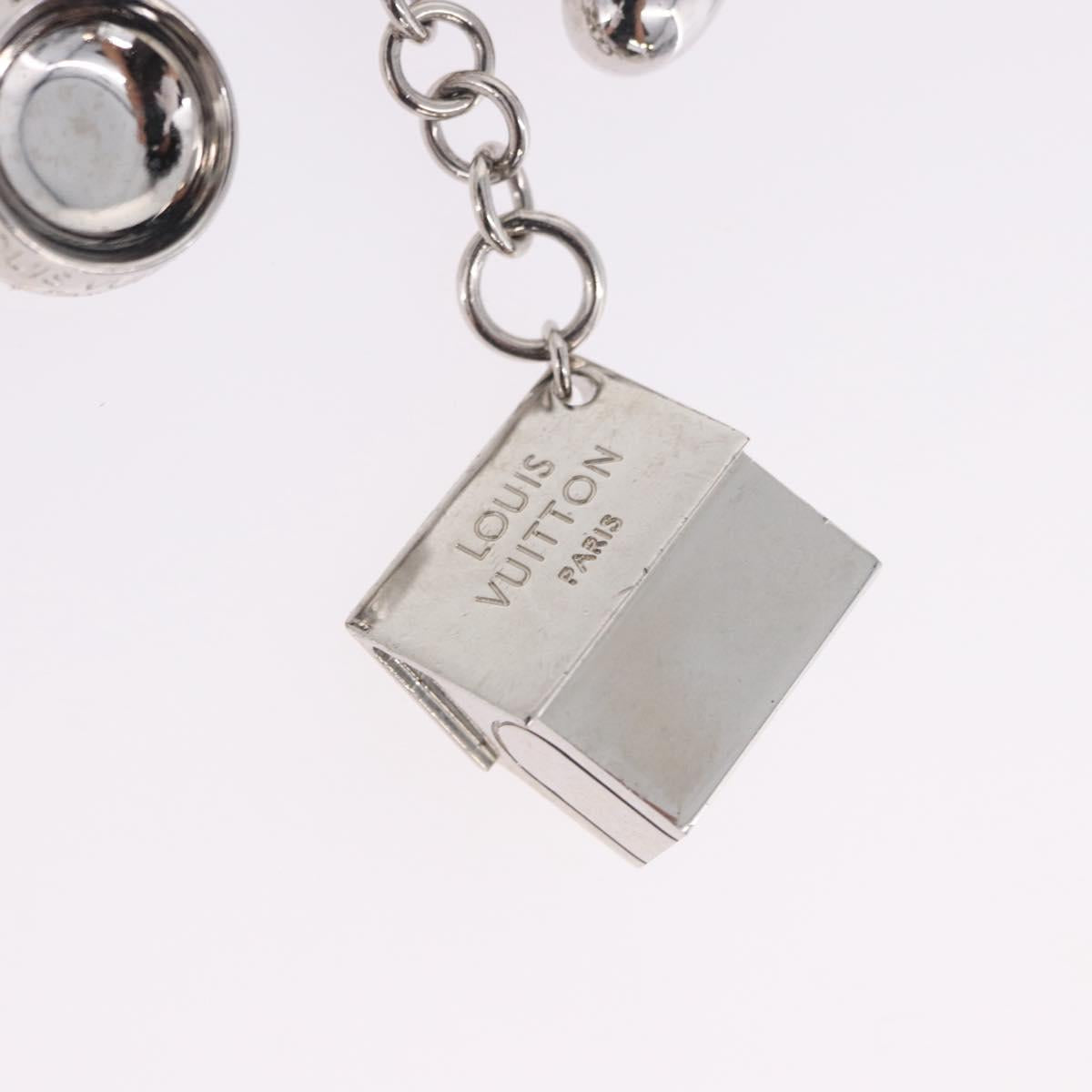 LOUIS VUITTON Bijoux Sack Baxter Charm Metal Silver M65178 LV Auth ar14252V