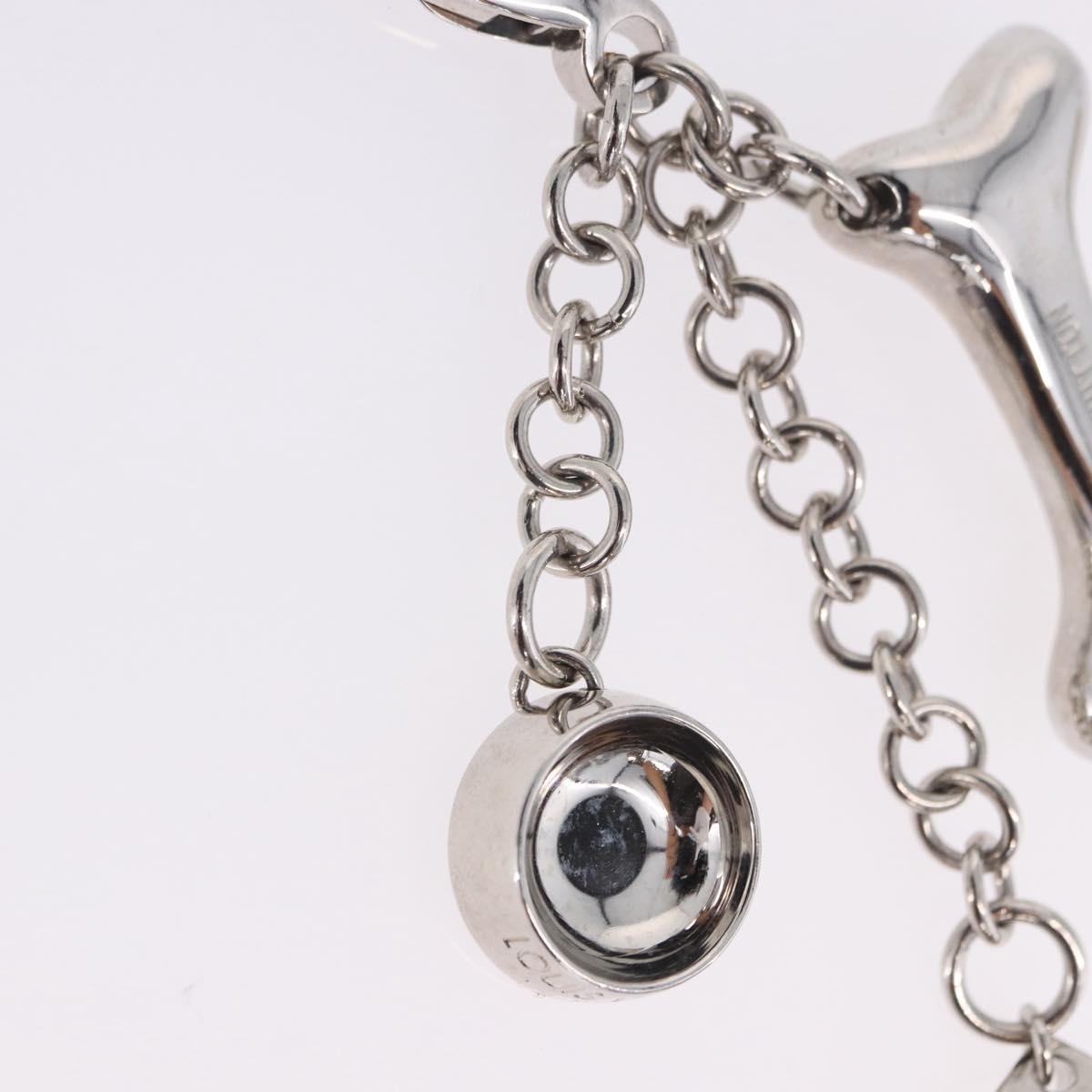 LOUIS VUITTON Bijoux Sack Baxter Charm Metal Silver M65178 LV Auth ar14252V