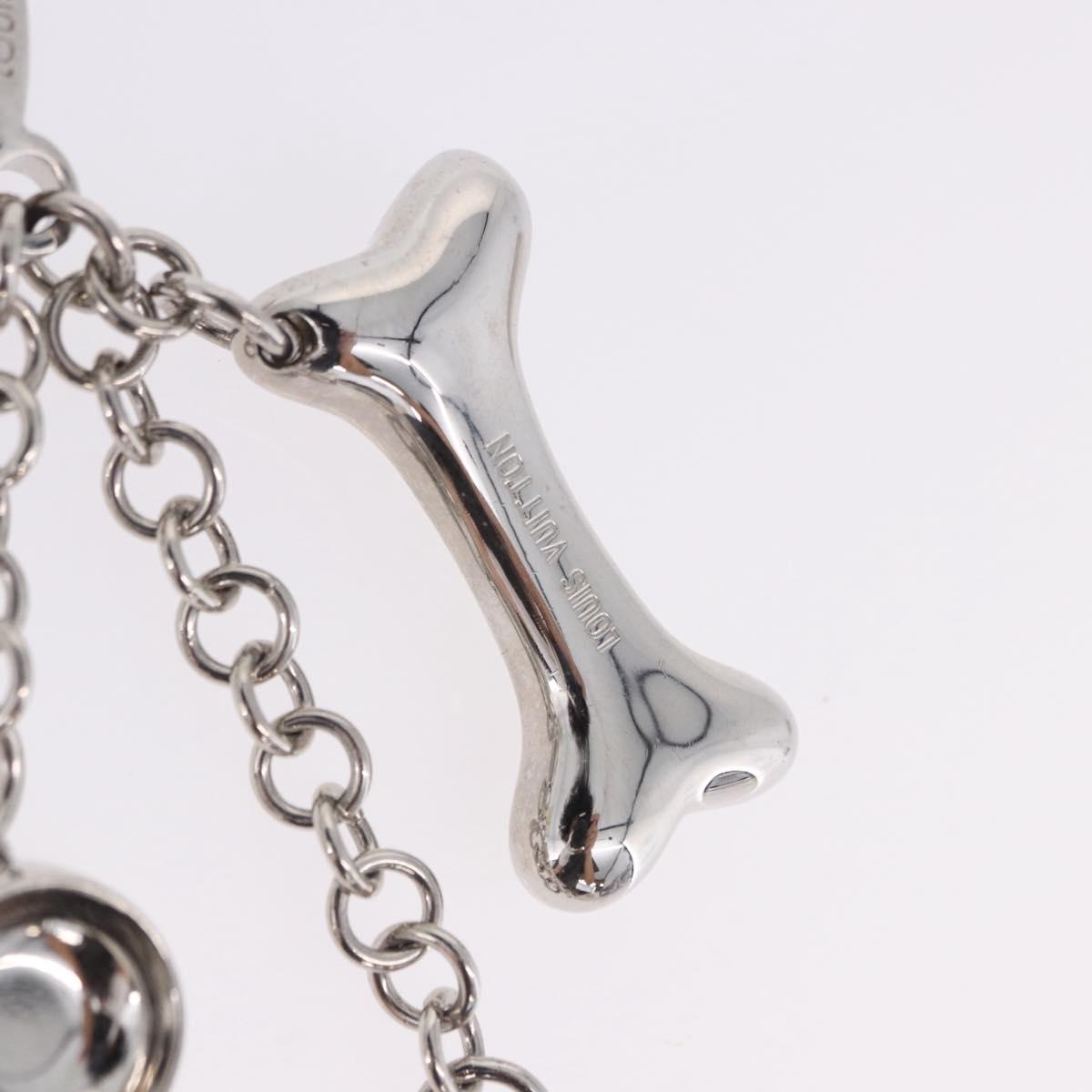 LOUIS VUITTON Bijoux Sack Baxter Charm Metal Silver M65178 LV Auth ar14252V