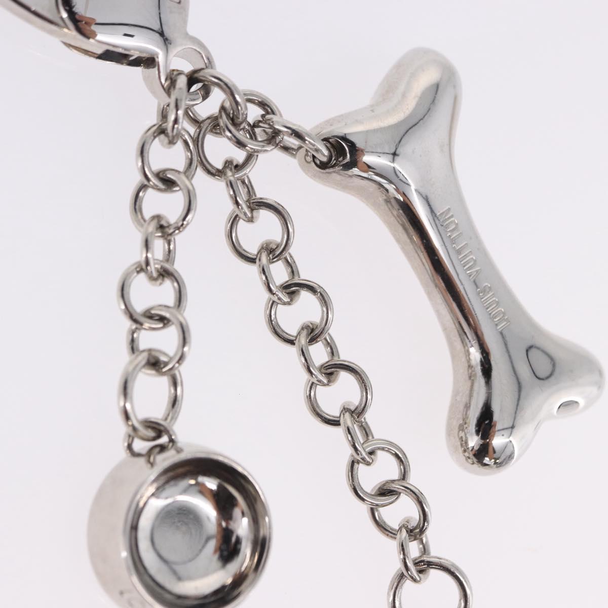 LOUIS VUITTON Bijoux Sack Baxter Charm Metal Silver M65178 LV Auth ar14252V