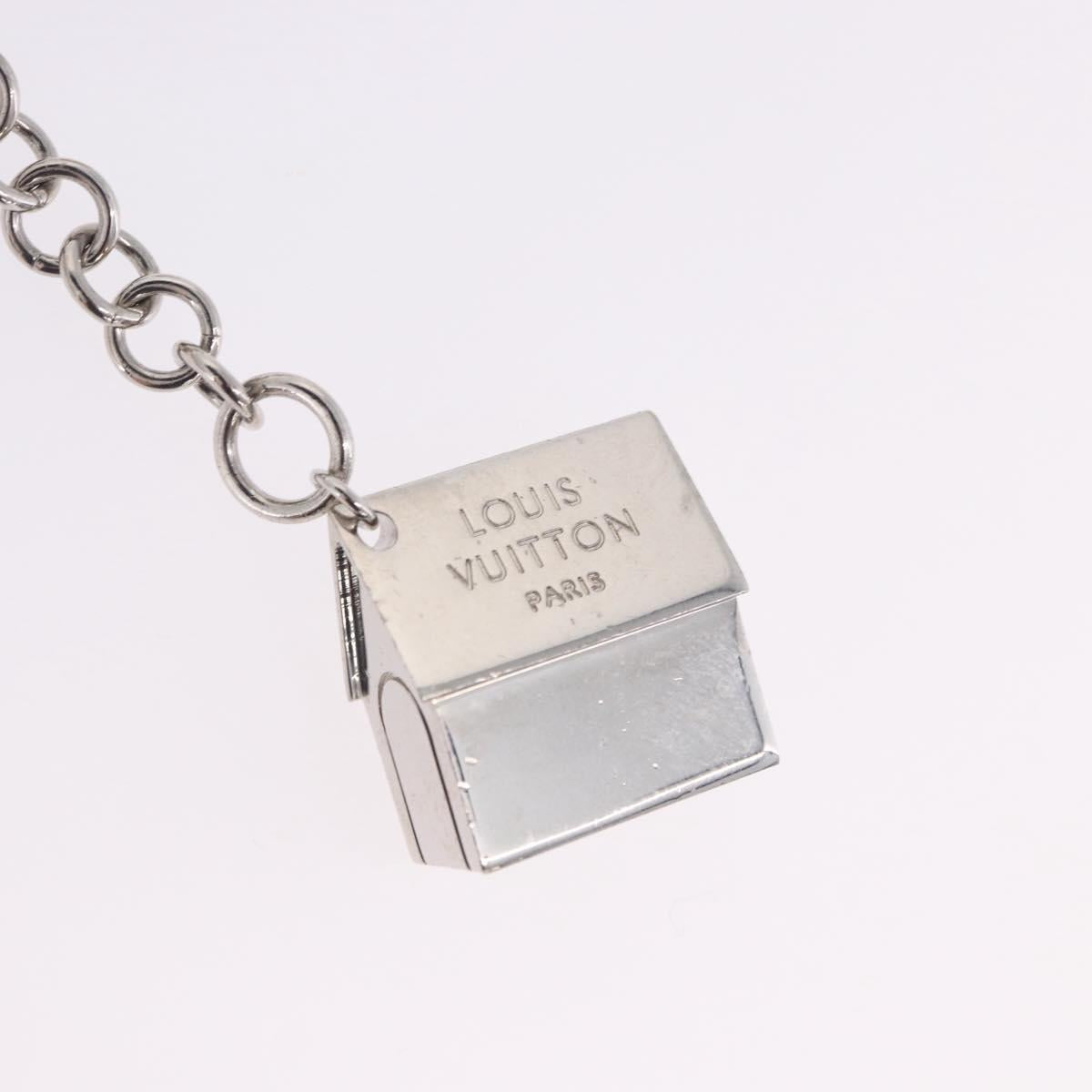 LOUIS VUITTON Bijoux Sack Baxter Charm Metal Silver M65178 LV Auth ar14252V
