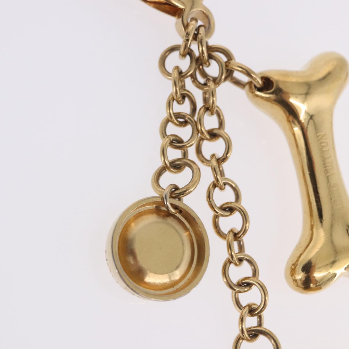 LOUIS VUITTON Bijoux Sack Baxter Charm Metal Gold Tone M65177 LV Auth ar14253V