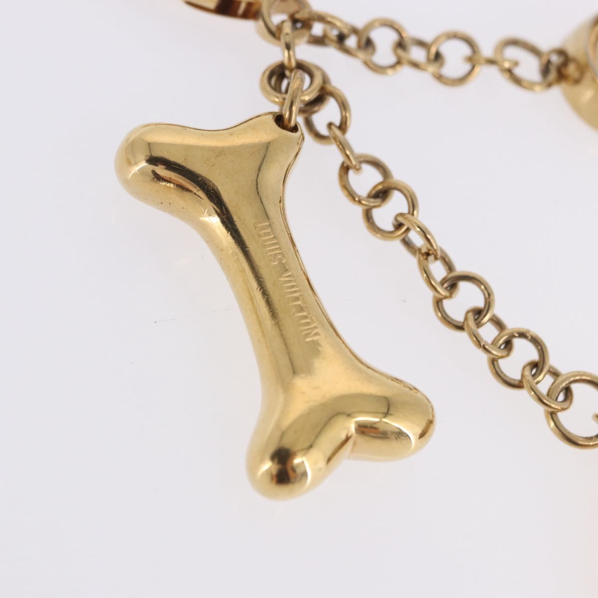 LOUIS VUITTON Bijoux Sack Baxter Charm Metal Gold Tone M65177 LV Auth ar14253V