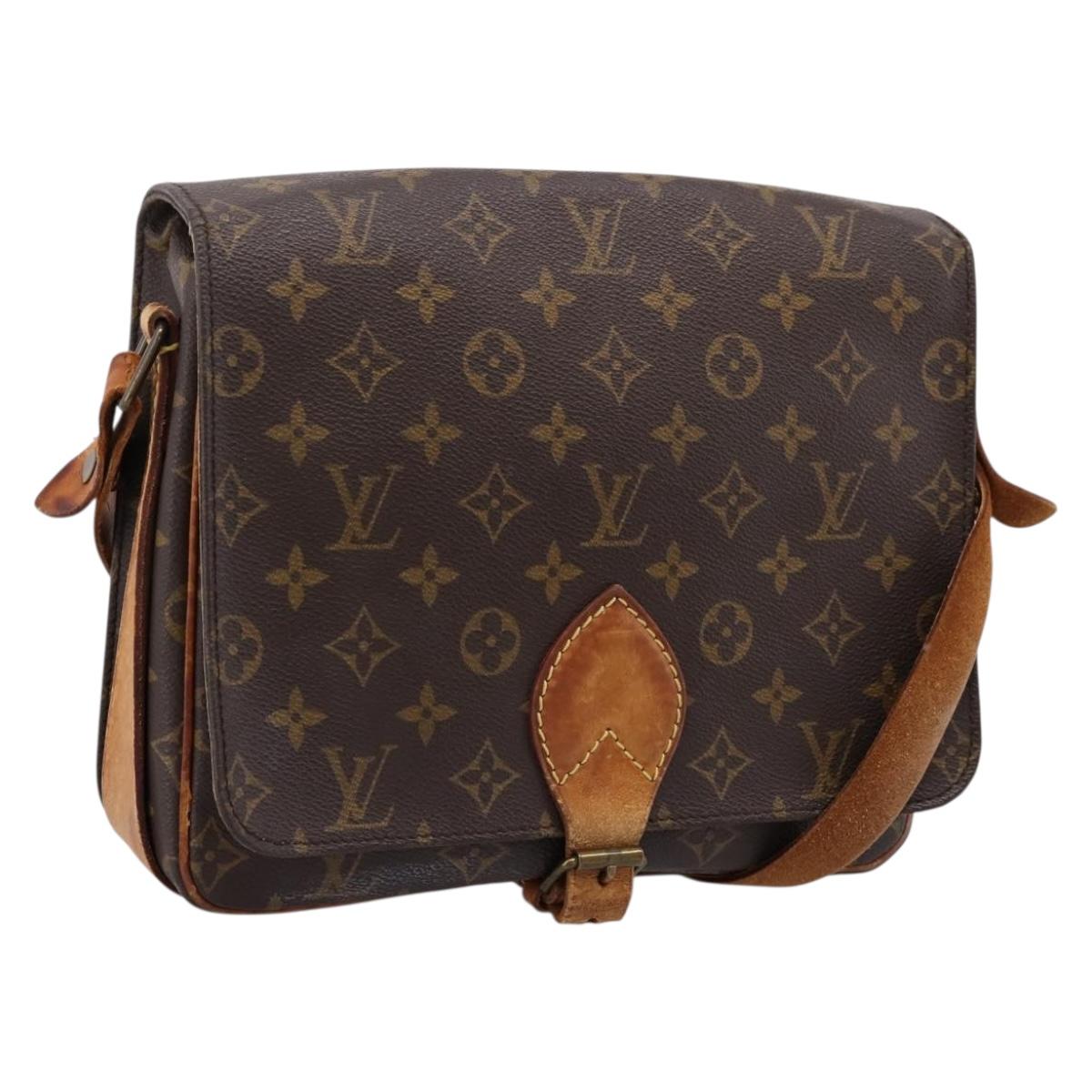 LOUIS VUITTON Monogram Cartouchiere GM Shoulder Bag M51252 LV Auth ar14279