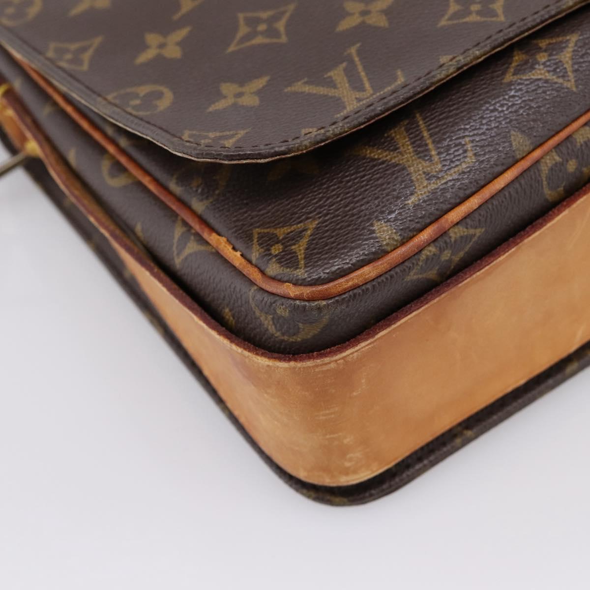 LOUIS VUITTON Monogram Cartouchiere GM Shoulder Bag M51252 LV Auth ar14279
