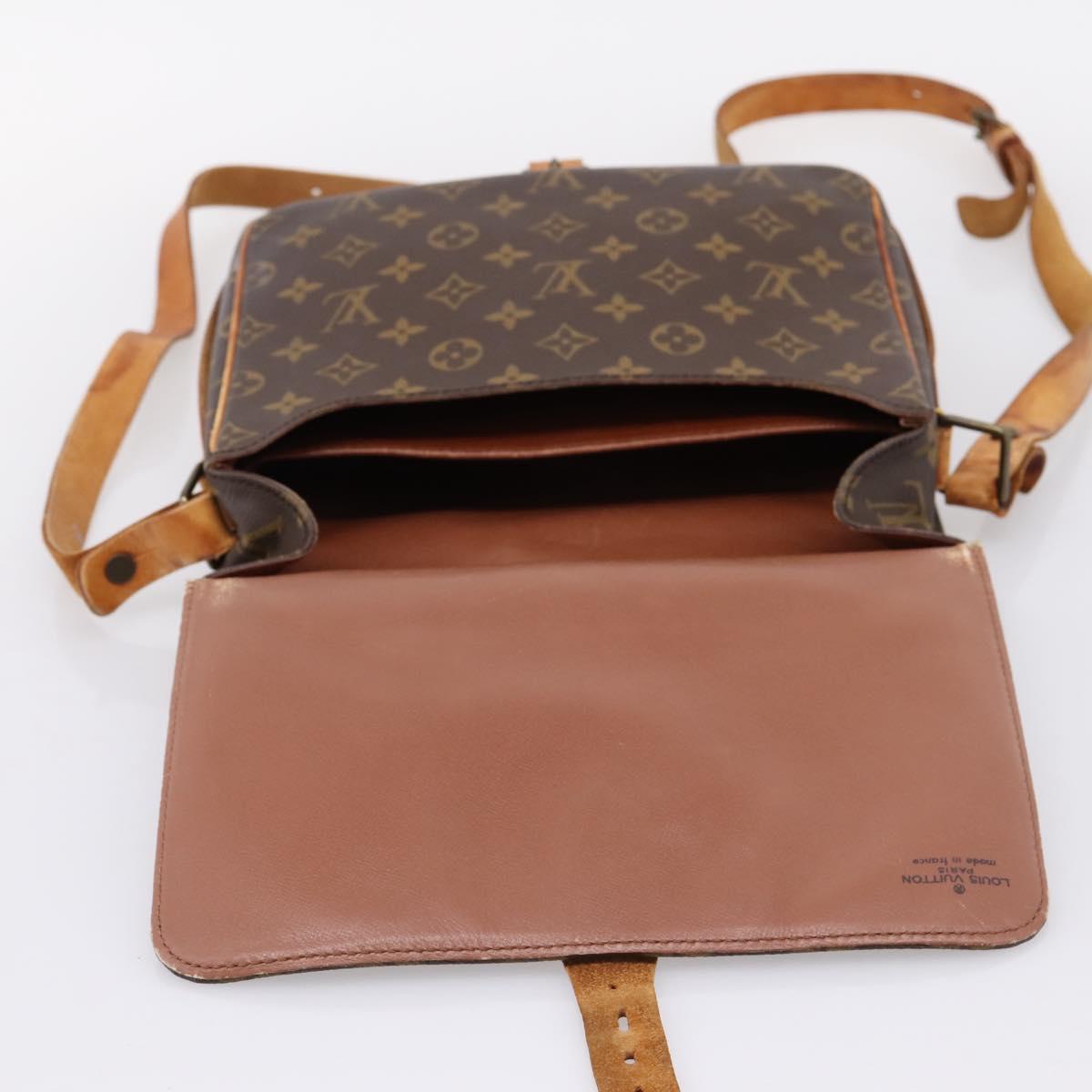 LOUIS VUITTON Monogram Cartouchiere GM Shoulder Bag M51252 LV Auth ar14279