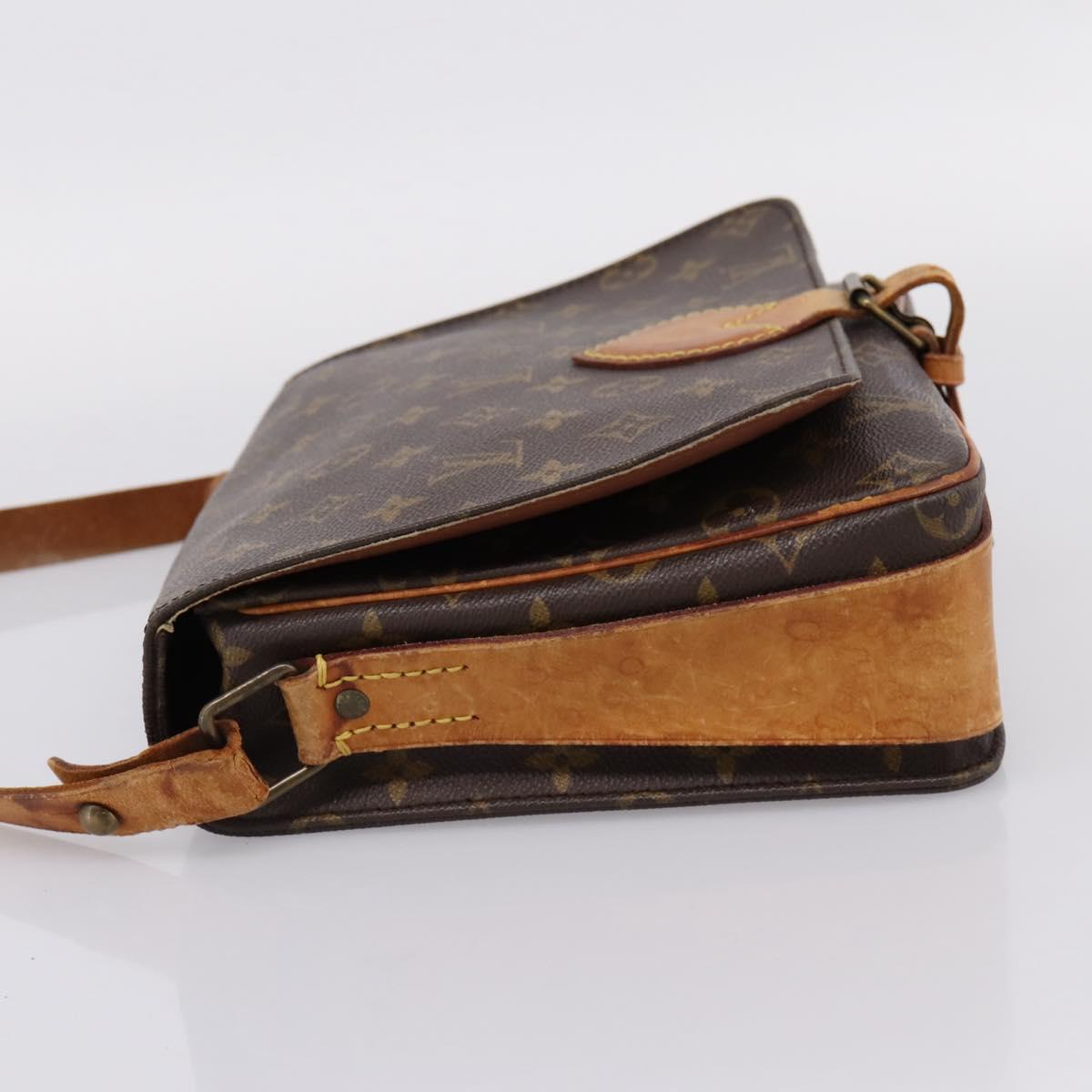 LOUIS VUITTON Monogram Cartouchiere GM Shoulder Bag M51252 LV Auth ar14279