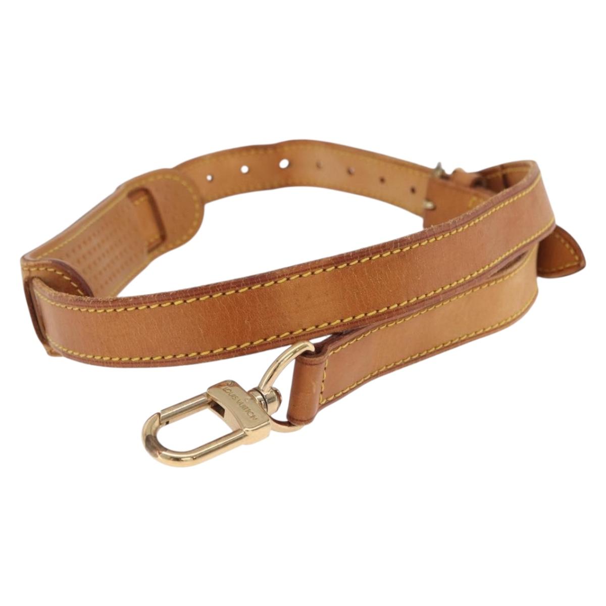 LOUIS VUITTON Adjustable Shoulder Strap 35.8""-42.9"" Beige LV Auth ar14286