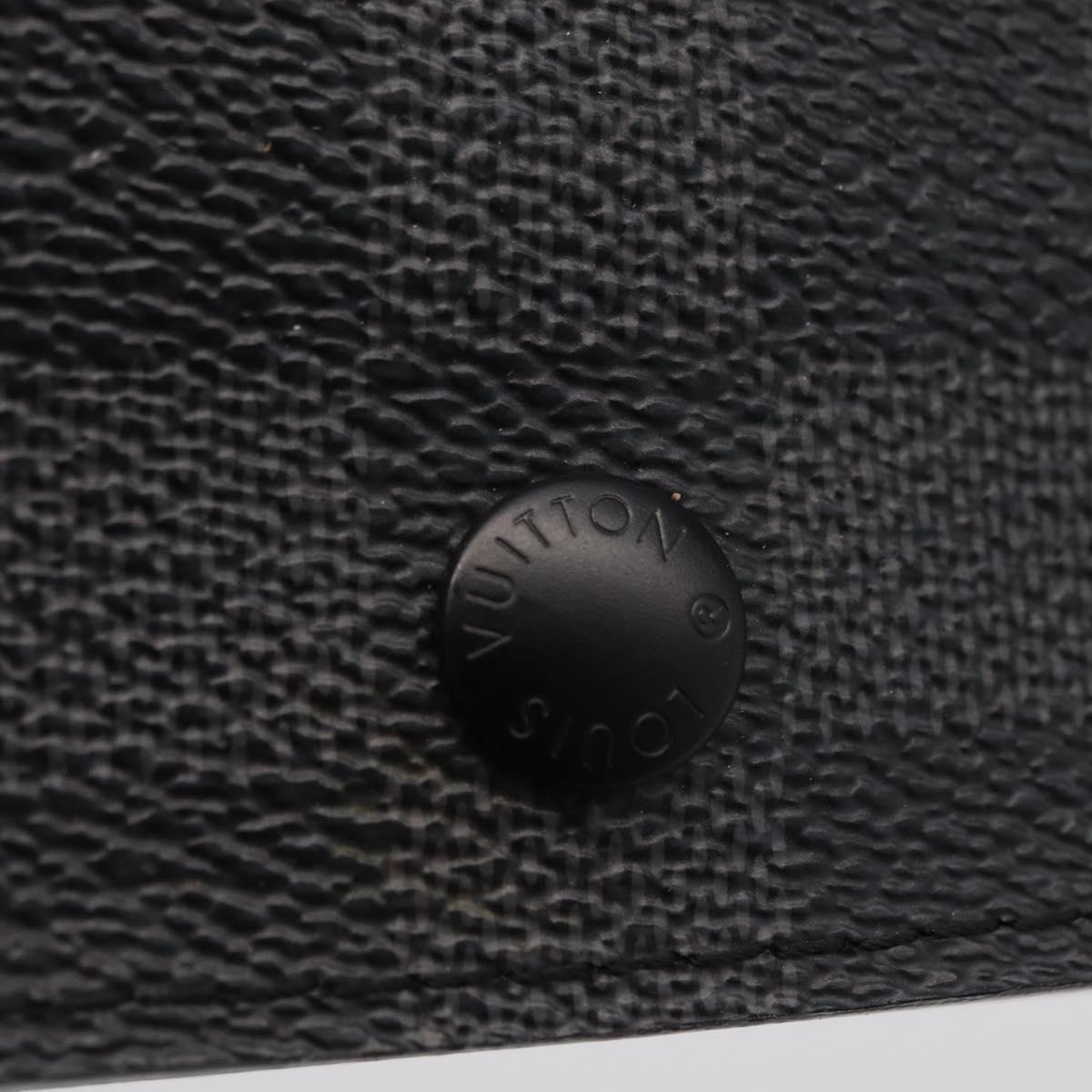 LOUIS VUITTON Graphite Ceinture Pochette Homme Pouch M6837 LV Auth ar14287