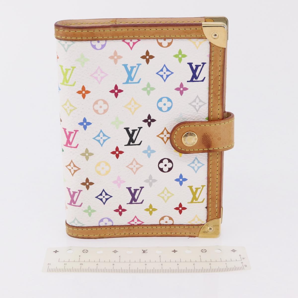 LOUIS VUITTON Multicolor Agenda PM Day Planner Cover R21074 LV Auth ar14291A
