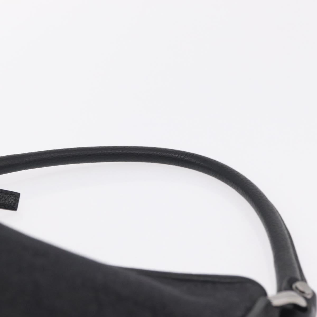 GUCCI GG Canvas Hand Bag Outlet Black Silver 268637 Auth ar14296V