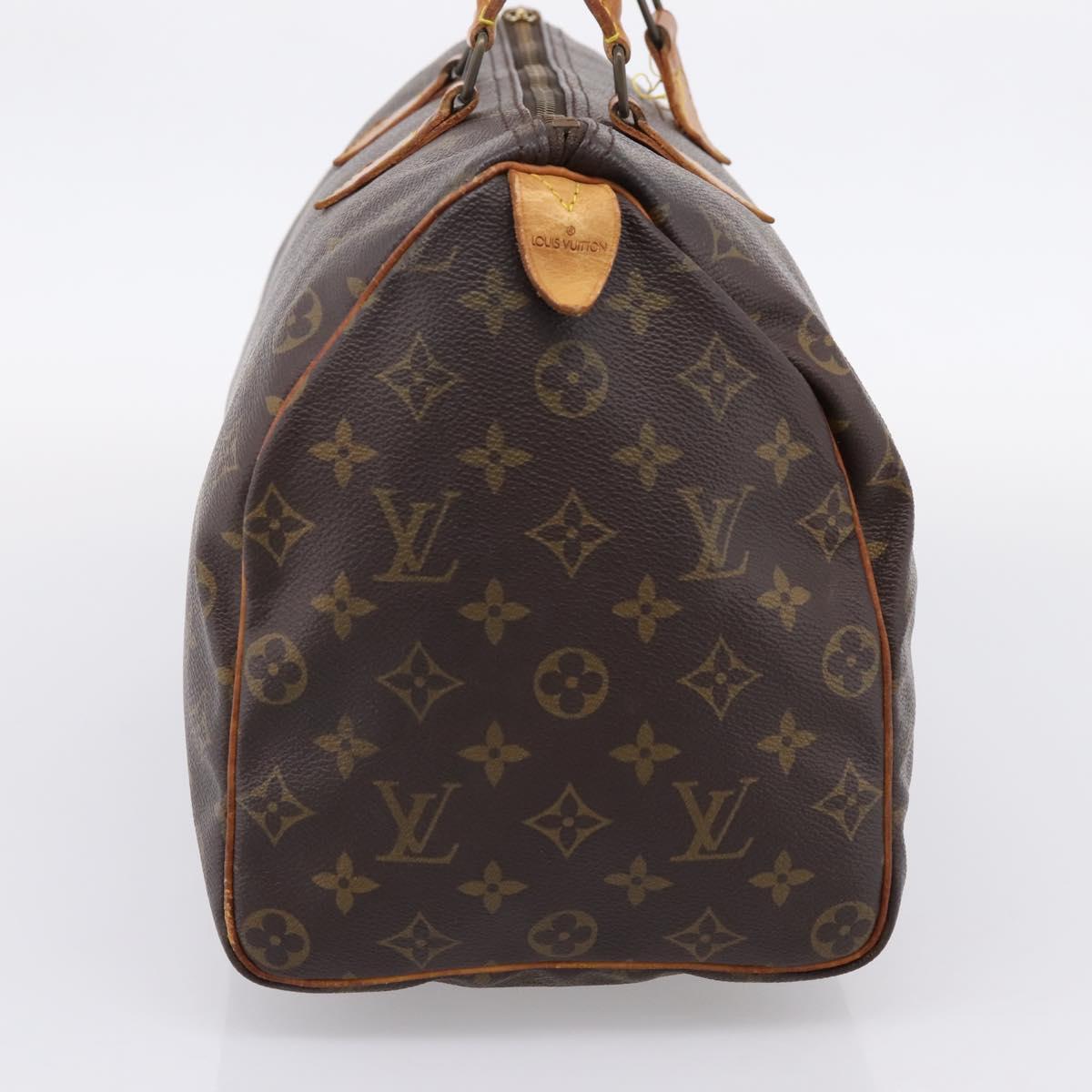 LOUIS VUITTON Monogram Speedy 35 Hand Bag M41524 LV Auth ar14308
