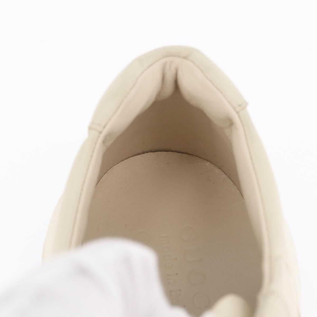 GUCCI GUCCI x Doraemon Low Cut Sneakers Leather 9 White 655025 Auth ar14309M