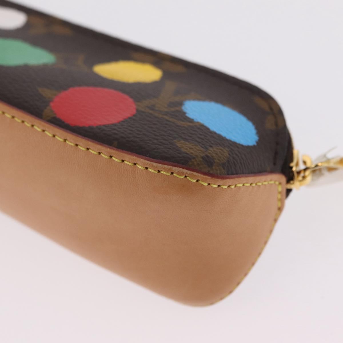 LOUIS VUITTON Yayoi Kusama Trousse Elizabeth Pen Case GI0886 LV Auth ar14312SAM