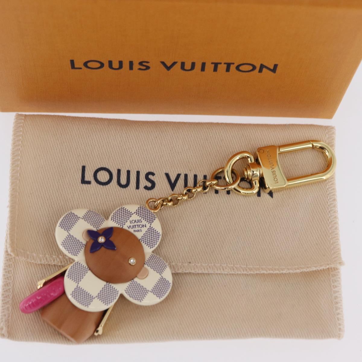 LOUIS VUITTON Damier Azur Vivienne By The Pool Bag Charm M01168 LV Auth ar14317M