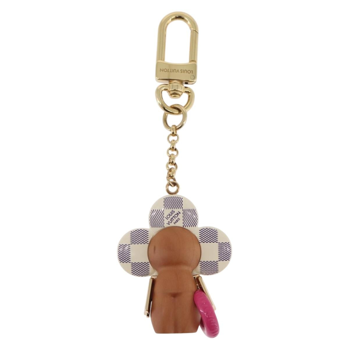 LOUIS VUITTON Damier Azur Vivienne By The Pool Bag Charm M01168 LV Auth ar14317M