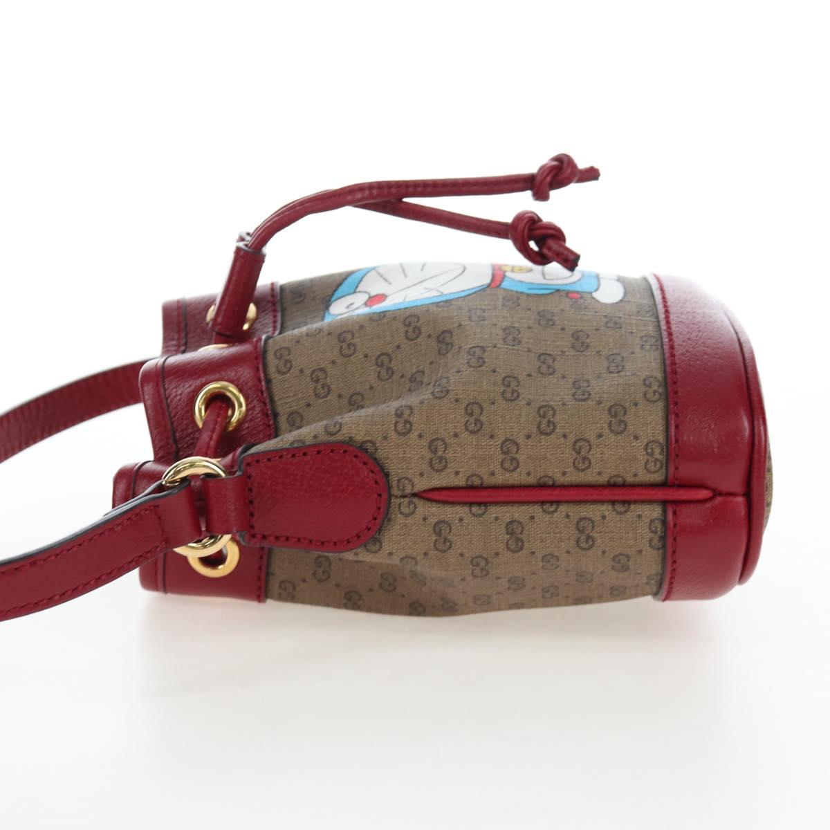 GUCCI Micro GG Supreme Doraemon Collaboration Bag PVC 647801 Auth ar14325SAM