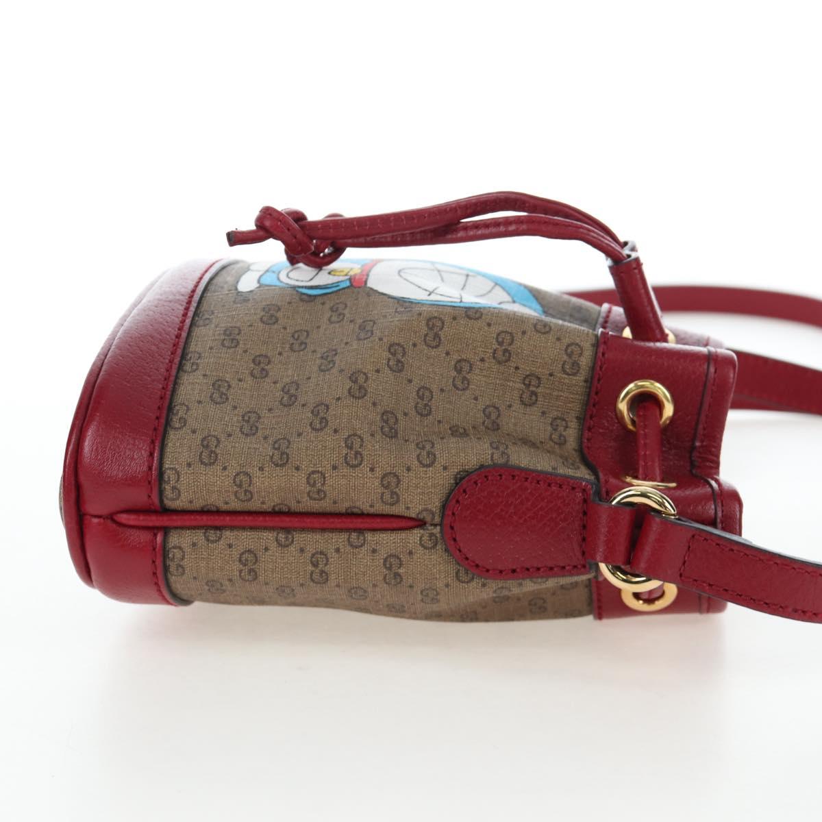 GUCCI Micro GG Supreme Doraemon Collaboration Bag PVC 647801 Auth ar14325SAM