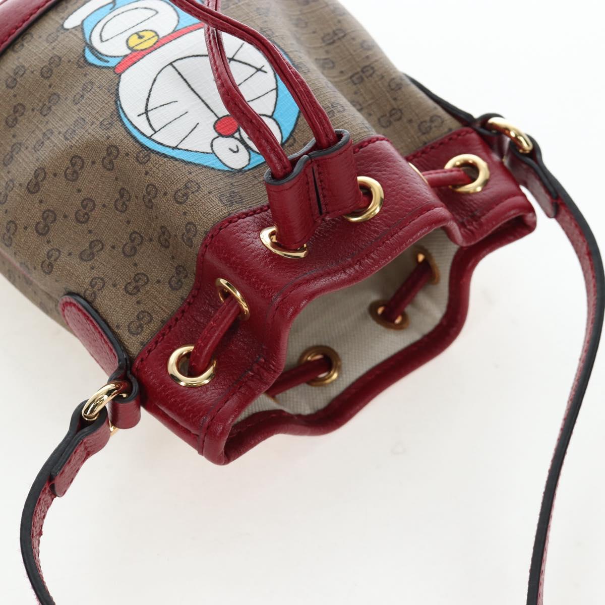 GUCCI Micro GG Supreme Doraemon Collaboration Bag PVC 647801 Auth ar14325SAM