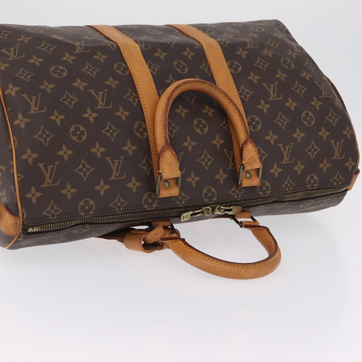 LOUIS VUITTON Monogram Keepall 45 Boston Bag M41428 LV Auth ar14328A