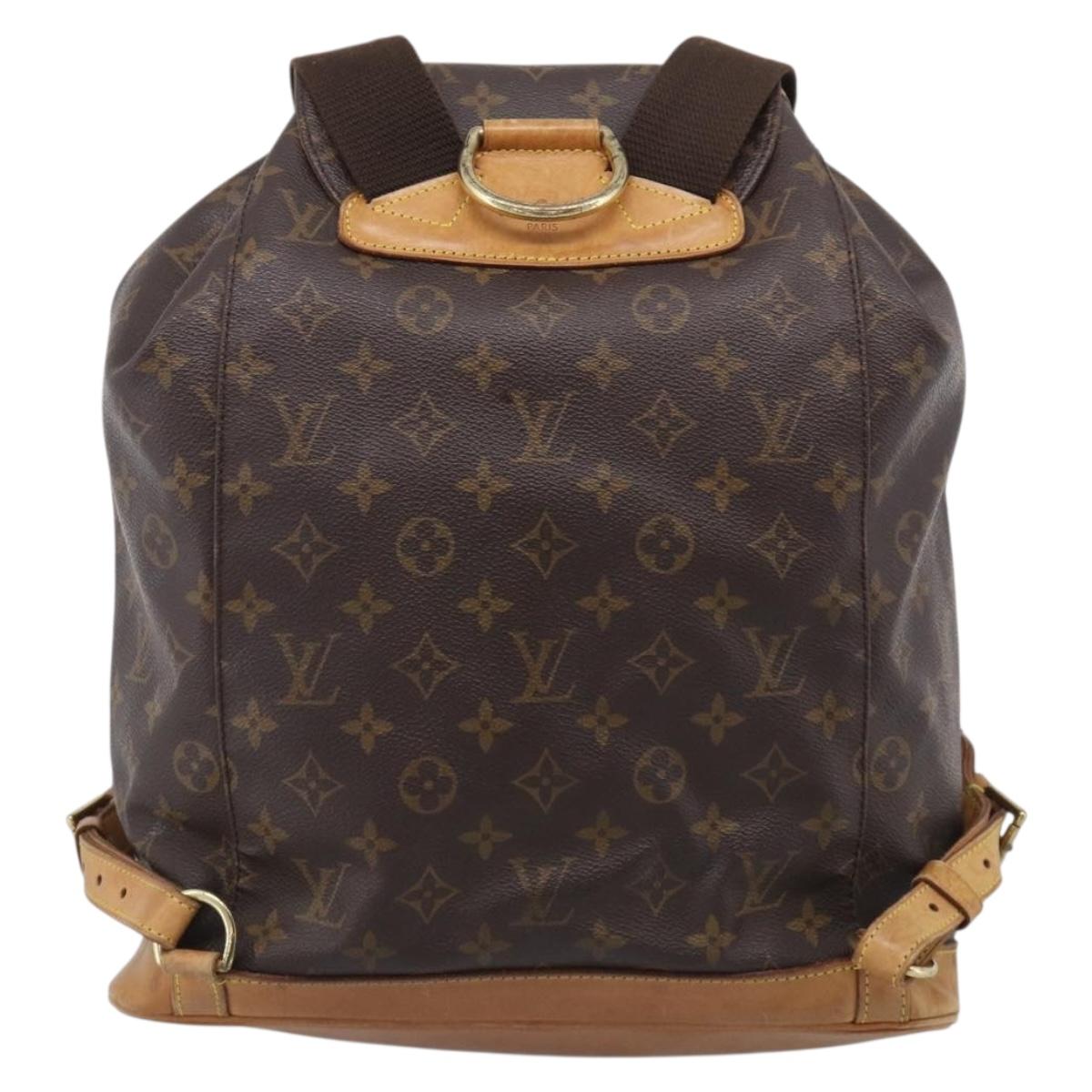 LOUIS VUITTON Monogram Montsouris GM Backpack M51135 LV Auth ar14350