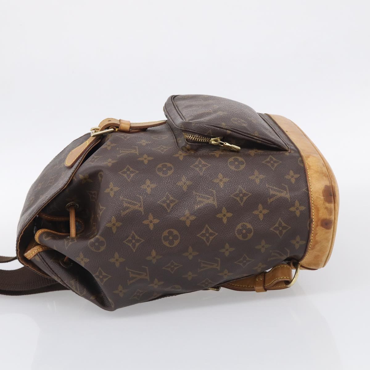LOUIS VUITTON Monogram Montsouris GM Backpack M51135 LV Auth ar14350