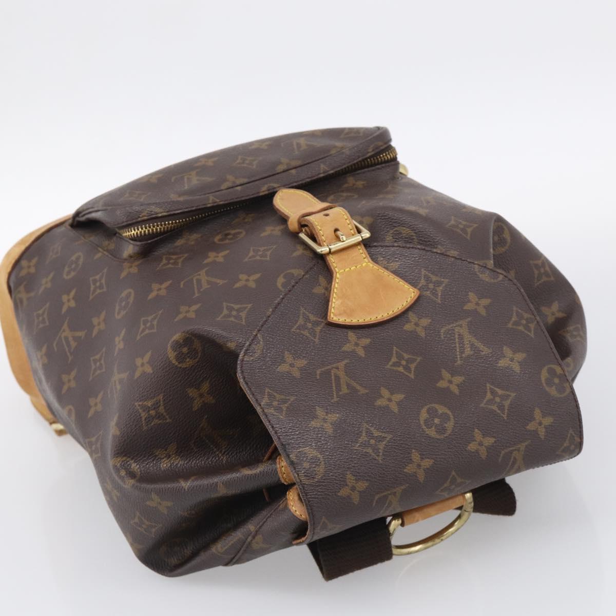 LOUIS VUITTON Monogram Montsouris GM Backpack M51135 LV Auth ar14350