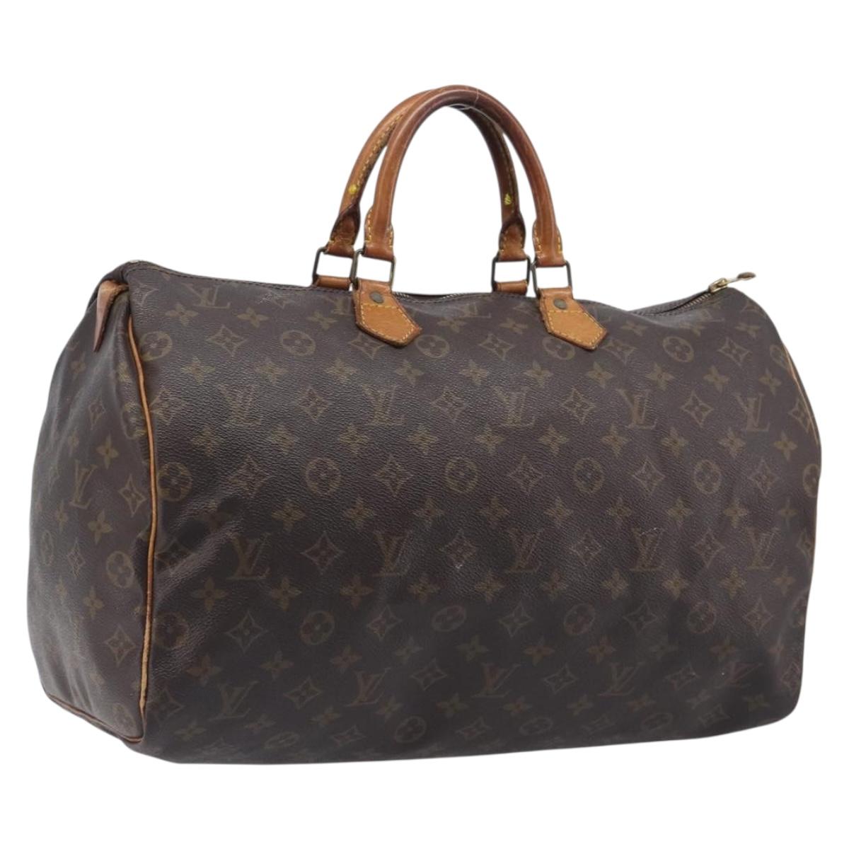 LOUIS VUITTON Monogram Speedy 40 Hand Bag M41522 LV Auth ar14363