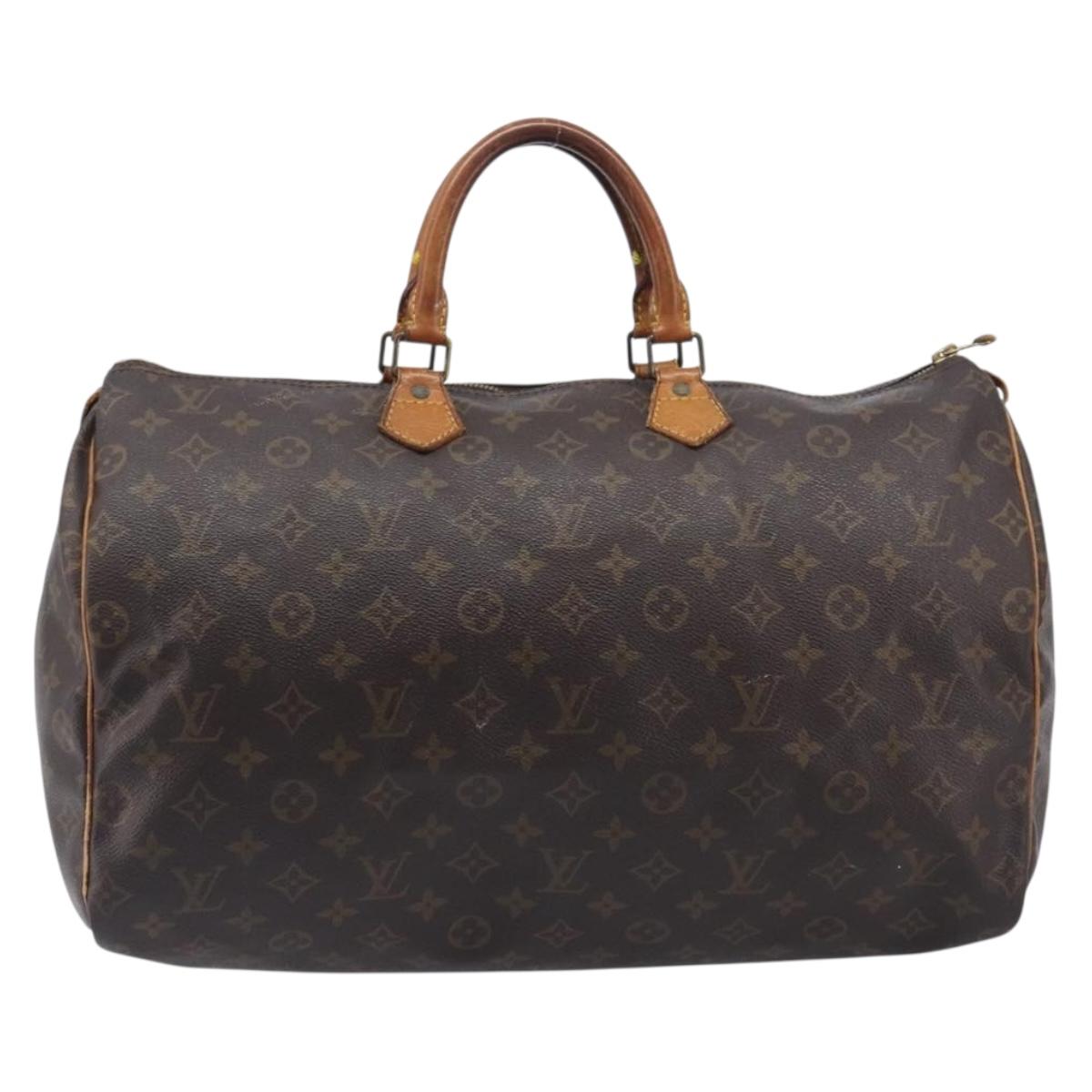 LOUIS VUITTON Monogram Speedy 40 Hand Bag M41522 LV Auth ar14363