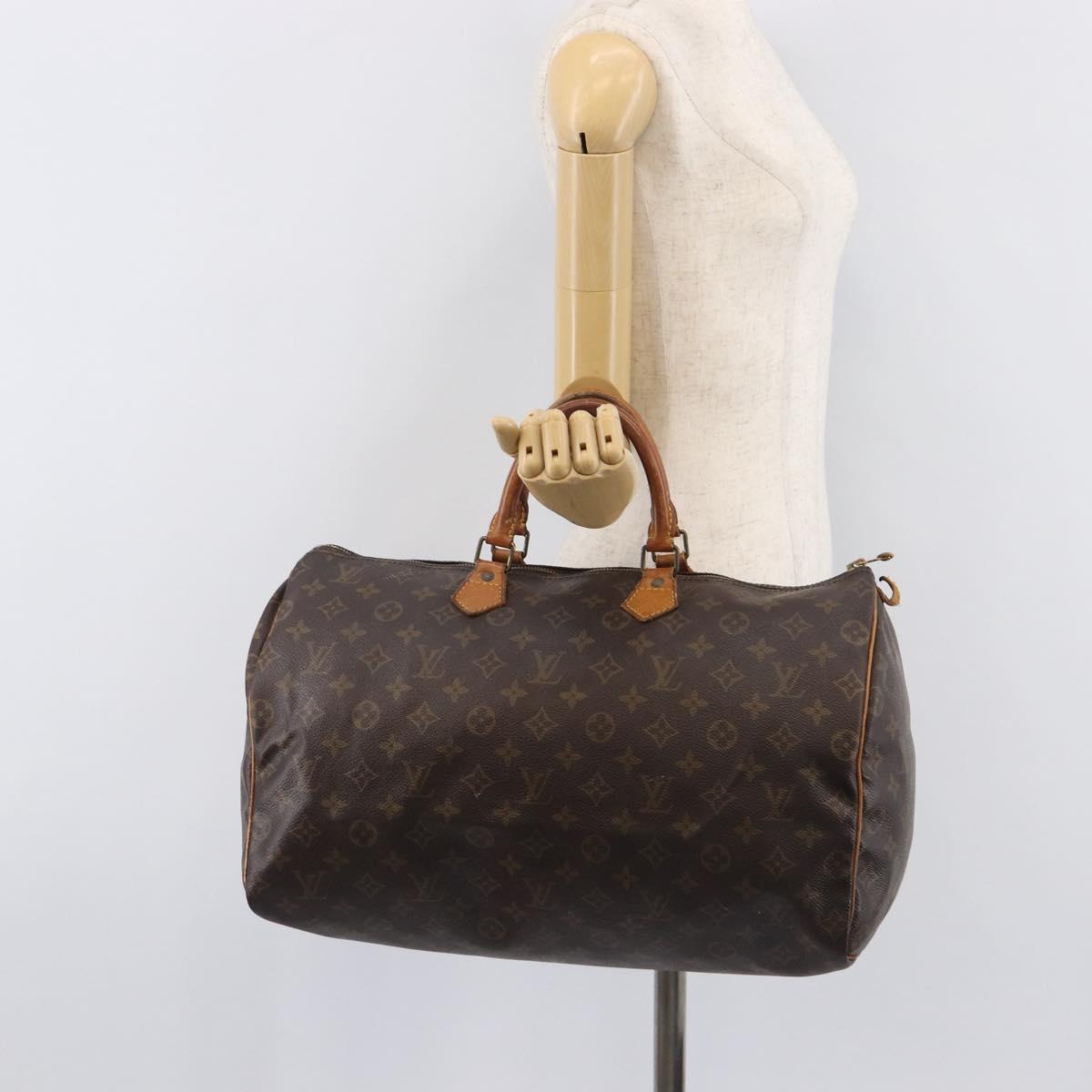 LOUIS VUITTON Monogram Speedy 40 Hand Bag M41522 LV Auth ar14363