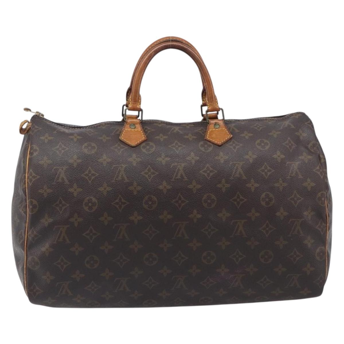 LOUIS VUITTON Monogram Speedy 40 Hand Bag M41522 LV Auth ar14363