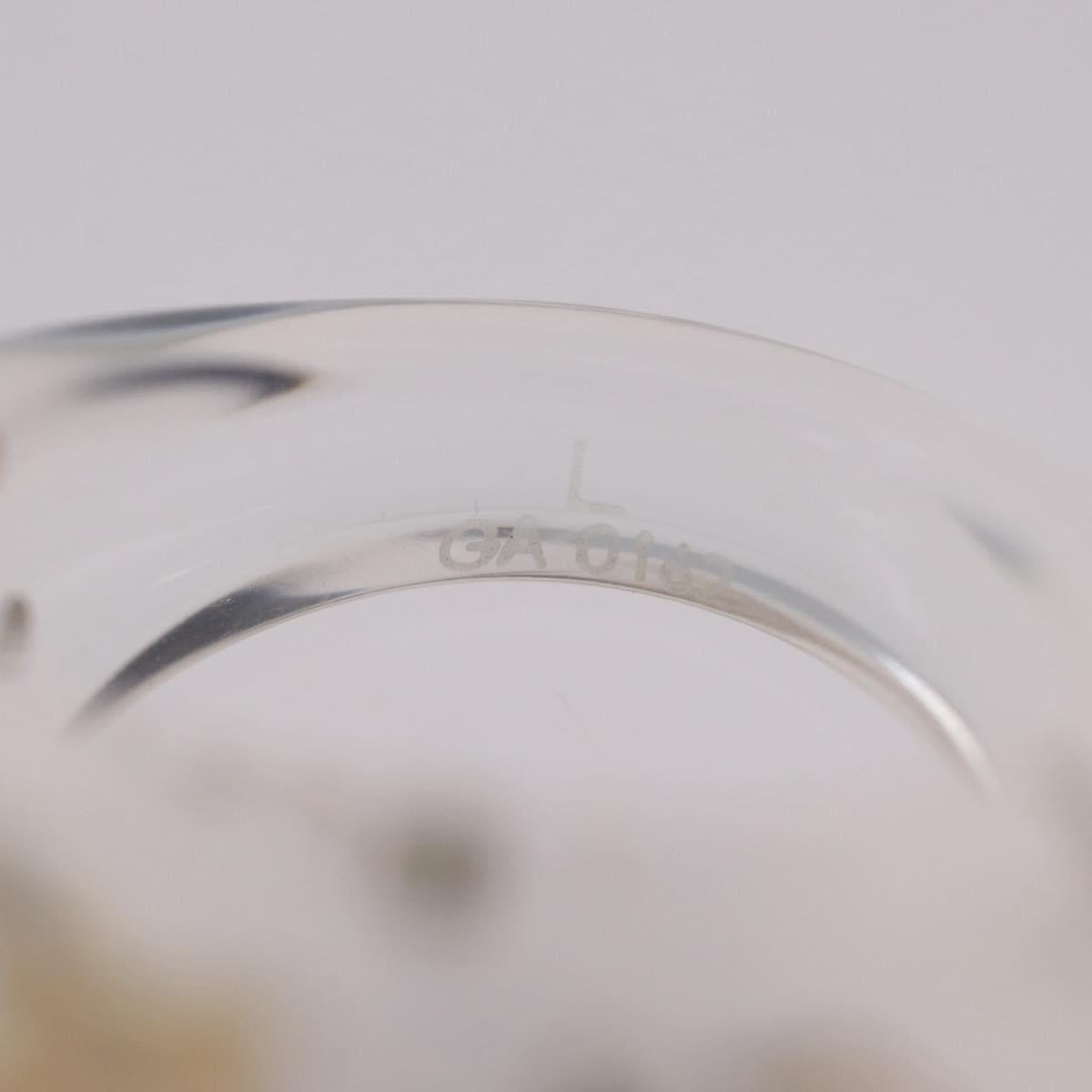 LOUIS VUITTON Uncle John Burgh Ring Plastic Clear M65863 LV Auth ar14373V