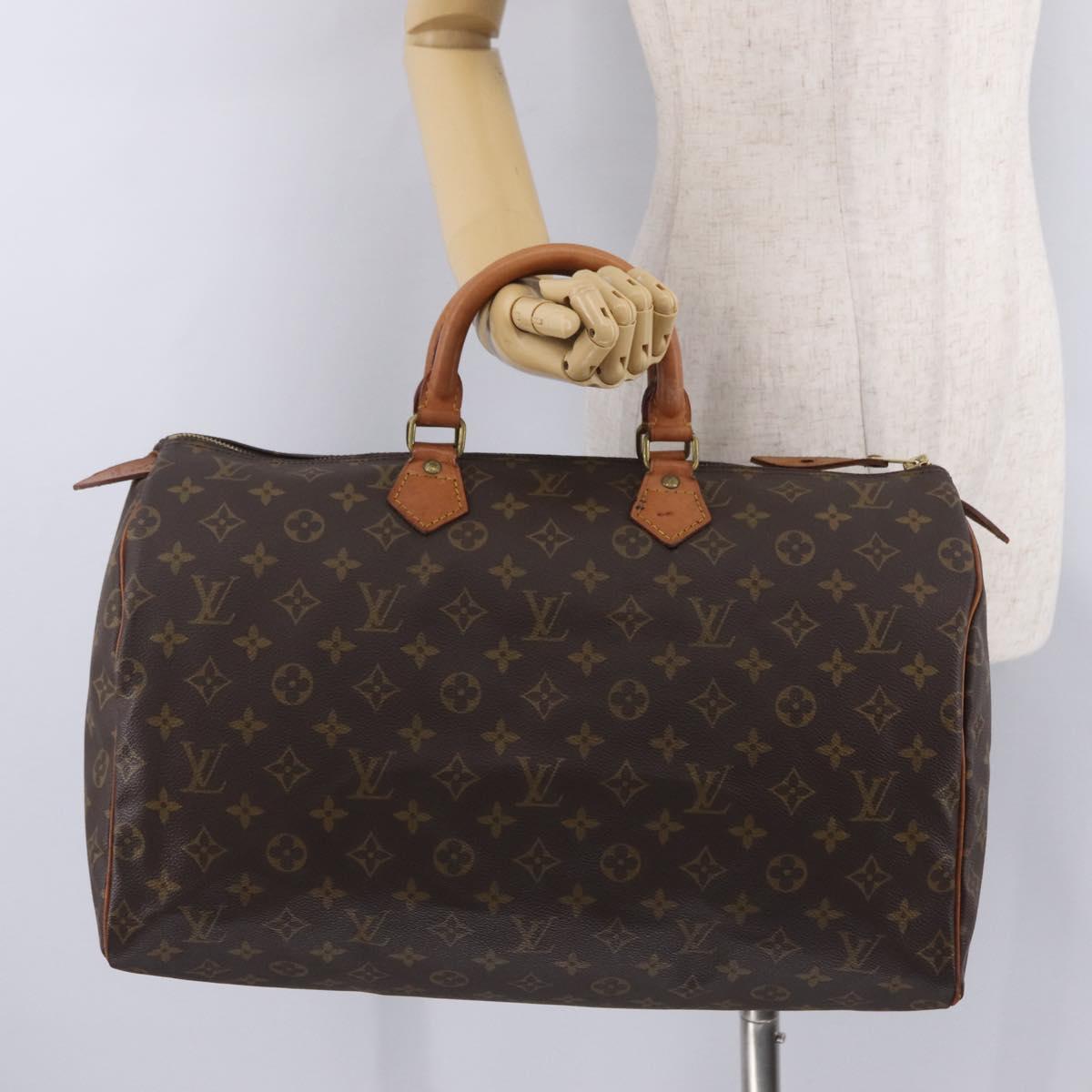 LOUIS VUITTON Monogram Speedy 40 Hand Bag M41522 LV Auth ar14380A